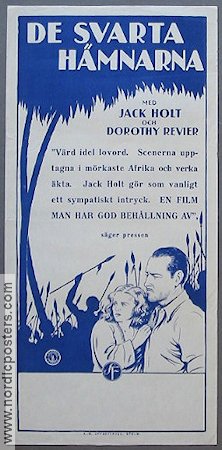 De svarta hämnarna 1932 poster Jack Holt