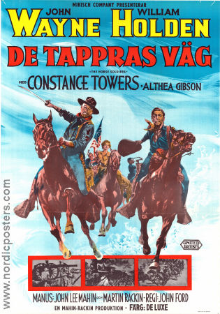 De tappras väg 1959 poster John Wayne William Holden Constance Towers John Ford Hästar