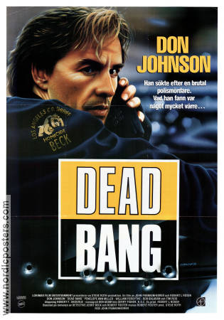 Dead Bang 1989 poster Don Johnson Penelope Ann Miller Telefoner