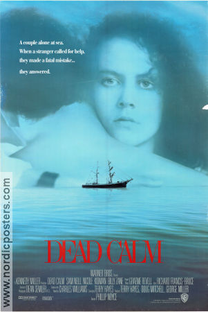 Dead Calm 1989 poster Sam Neill Nicole Kidman Billy Zane Phillip Noyce Skepp och båtar
