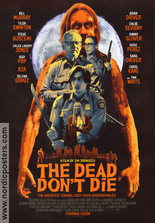 The Dead Don´t Die 2019 poster Bill Murray Adam Driver Tom Waits Iggy Pop Jim Jarmusch