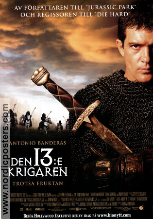 Den 13:e krigaren 1999 poster Antonio Banderas Diane Venora Dennis Storhöi John McTiernan Hitta mer: Vikings