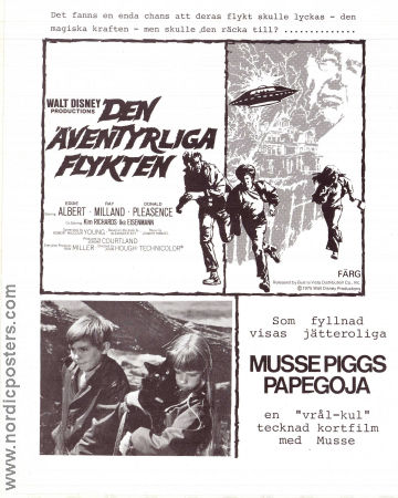 Den äventyrliga flykten 1975 poster Eddie Albert Ray Milland Donald Pleasence John Hough