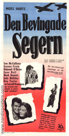 Den bevingade segern 1944 poster Lon McCallister Jeanne Crain George Cukor