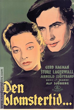 Den blomstertid 1940 poster Gerd Hagman Sture Lagerwall