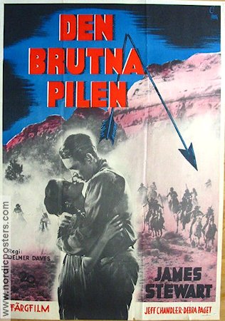 Den brutna pilen 1950 poster James Stewart