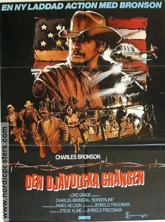 Den djävulska gränsen 1980 poster Charles Bronson Bruno Kirby Bert Remsen Jerrold Freedman