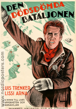 Den dödsdömda bataljonen 1931 poster Luis Trenker Lissy Arna Karl Hartl