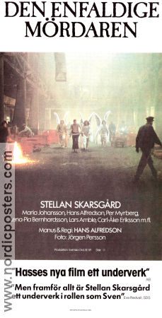 Den enfaldige mördaren 1982 poster Stellan Skarsgård Hans Alfredson