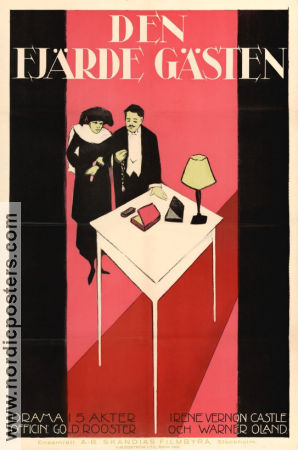 Den fjärde gästen 1918 poster Irene Castle Warner Oland William Parke