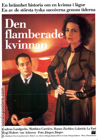 Den flamberade kvinnan 1983 poster Gudrun Landgrebe Robert van Ackeren