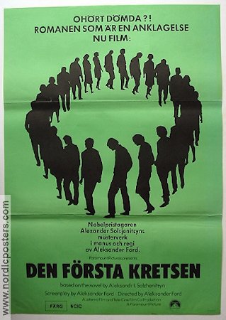 Den första kretsen 1975 poster Text: Alexander Solsjenitsyn