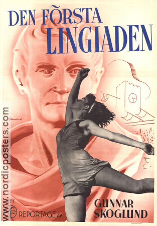 Den första Lingiaden 1940 poster Gunnar Skoglund