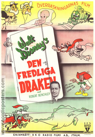 Den fredliga draken 1941 poster Robert BenchleY Alfred L Werker Animerat