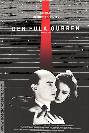 Den fula gubben 1989 poster Michel Blanc Patrice Leconte