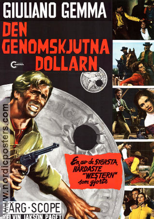 Den genomskjutna dollarn 1965 poster Giuliano Gemma Evelyn Stewart Pierre Cressoy Giorgio Ferroni Pengar