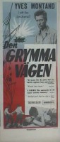 Den grymma vägen 1959 poster Yves Montand