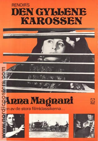 Den gyllene karossen 1952 poster Anna Magnani Jean Renoir