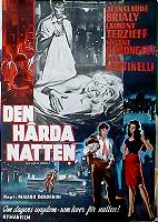 Den hårda natten 1960 poster Jean Claude Brisly