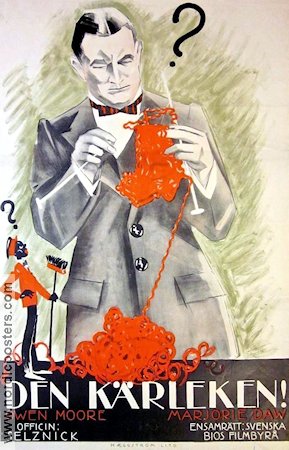 Den kärleken 1922 poster Owen Moore Marjorie Daw