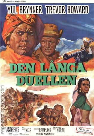 Den långa duellen 1967 poster Yul Brynner Trevor Howard Harry Andrews Ken Annakin