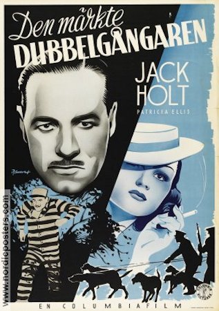 Den märkte dubbelgångaren 1939 poster Jack Holt Patricia Ellis