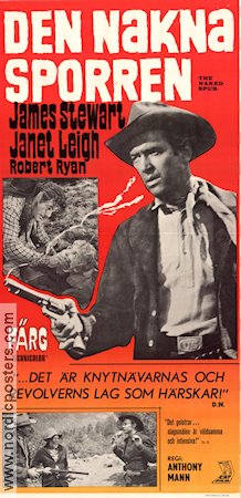 Den nakna sporren 1968 poster James Stewart Janet Leigh