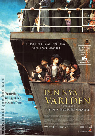 Den nya världen 2006 poster Charlotte Gainsbourg Vincenzo Amato Vincent Schiavelli Emanuele Crialese