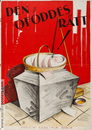 Den oföddes rätt 1928 poster Barn Eric Rohman art