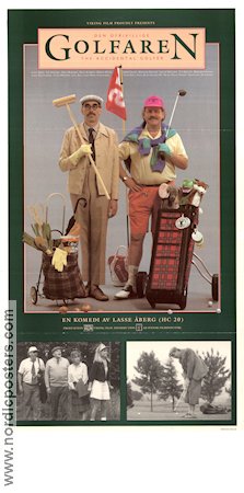 Den ofrivillige golfaren 1991 poster Jon Skolmen Mats Bergman Hege Schöyen Lasse Åberg Golf