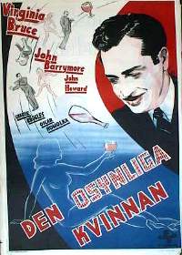 Den osynliga kvinnan 1941 poster Virginia Bruce John Barrymore Maria Montez