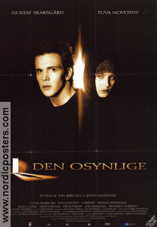 Den osynlige 2002 poster Gustaf Skarsgård Tuva Novotny Li Brådhe Joel Bergvall