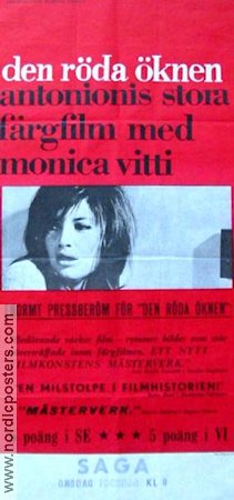 Den röda öknen 1965 poster Monica Vitti Michelangelo Antonioni