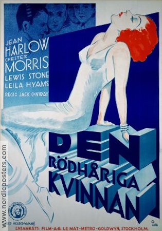 Den rödhåriga kvinnan 1932 poster Jean Harlow