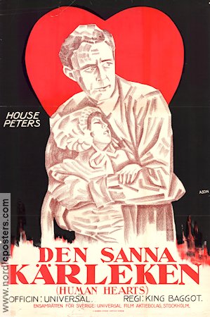 Den sanna kärleken 1923 poster House Peters King Baggot Barn