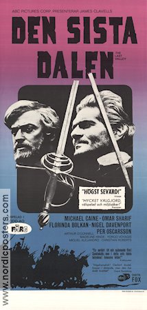 Den sista dalen 1971 poster Michael Caine Omar Sharif James Clavell