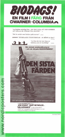 Den sista färden 1972 poster Jon Voight Burt Reynolds Ned Beatty John Boorman Vapen