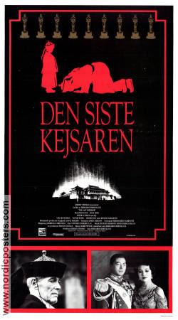 Den siste kejsaren 1987 poster John Lone Joan Chen Peter O´Toole Peter O´Toole Bernardo Bertolucci Asien