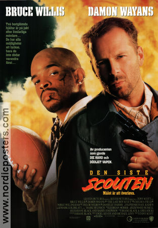 Den siste scouten 1991 poster Bruce Willis Damon Wayans Halle Berry Tony Scott