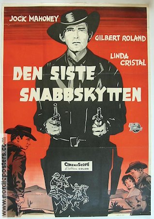 Den siste snabbskytten 1958 poster Jock Mahoney Gilbert Roland Linda Cristal George Sherman