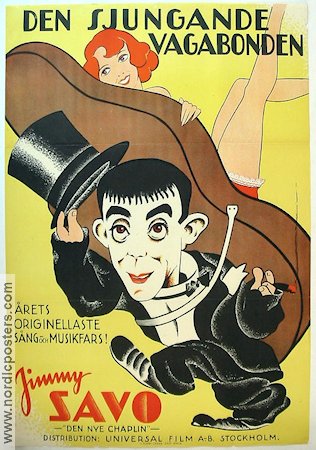 Den sjungande vagabonden 1935 poster Jimmy Savo Rökning