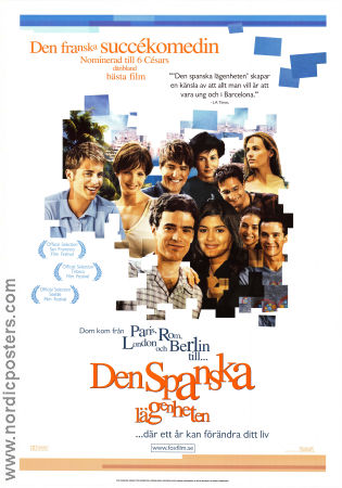 Den spanska lägenheten 2002 poster Romain Duris Judith Godreche Kelly Reilly Cédric Klapisch Spanien