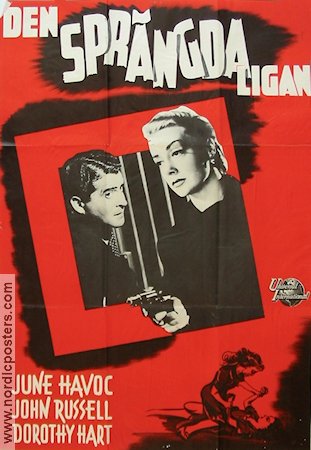 Den sprängda ligan 1950 poster June Havoc John Russell