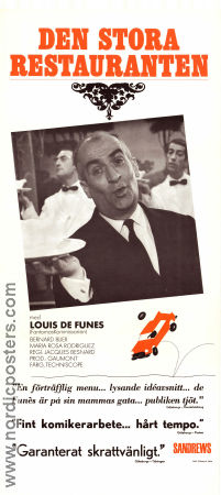 Den stora restauranten 1966 poster Louis de Funes Bernard Blier Maria-Rosa Rodriguez Jacques Besnard