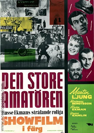 Den store amatören 1958 poster Martin Ljung Yngve Gamlin Povel Ramel Sven-Eric Gamble Hasse Ekman Hitta mer: Knäppupp