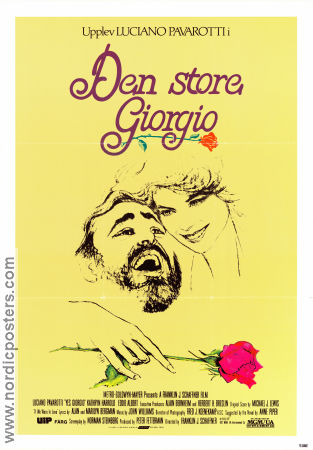 Den store Giorgio 1982 poster Luciano Pavarotti Franklin J. Schaffner