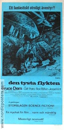 Den tysta flykten 1972 poster Bruce Dern Robotar Rymdskepp