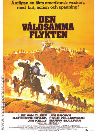 Den våldsamma flykten 1975 poster Jim Brown Lee Van Cleef Fred Williamson Antonio Margheriti