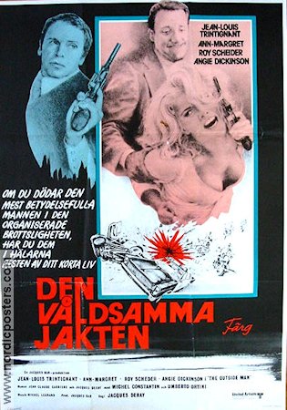 Den våldsamma jakten 1974 poster Ann-Margret Jean-Louis Trintignant