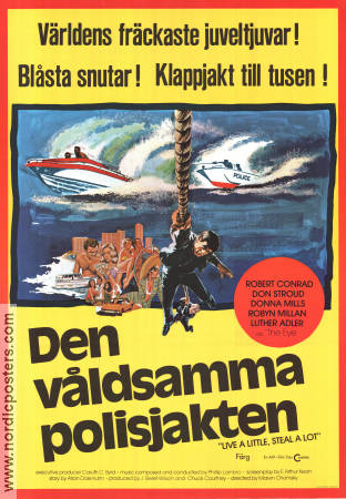 Den våldsamma polisjakten 1977 poster Robert Conrad Marvin Chomsky Poliser